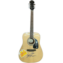 Jack Johnson Autographed Acoustic Guitar on body - JSA