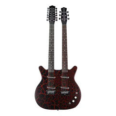Danelectro 6/12 DOUBLENECK - Red Crackle