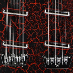 Danelectro 6/12 DOUBLENECK - Red Crackle