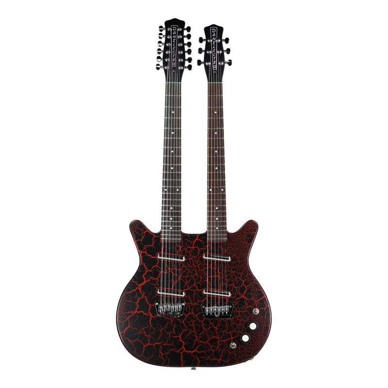 Danelectro 6/12 DOUBLENECK - Red Crackle