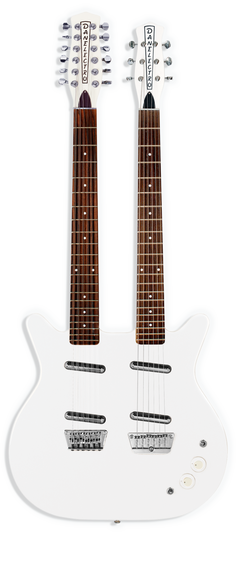 Danelectro 6/12 Doubleneck - White Pearl