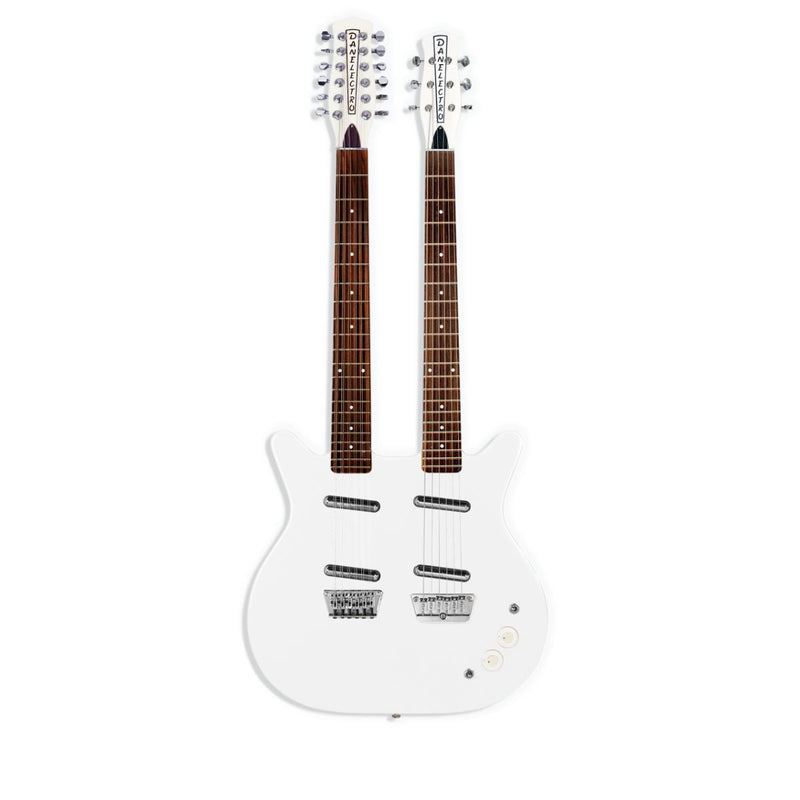 Danelectro 6/12 Doubleneck - White Pearl