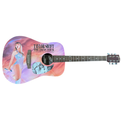 Taylor Swift Eras Tour Wrapped Acoustic Guitar with Signature - JSA