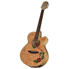 Luna Guitars FLORA ROSE A/E - Gloss Natural