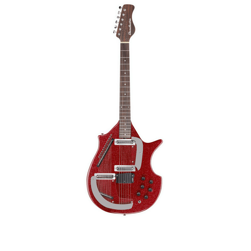 Danelectro CORAL SITAR - Red Metallic Flake