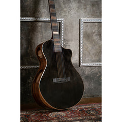 Cort MODERN BLACK Acoustic/Electric Guitar- Trans Black