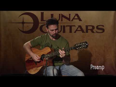 Luna Guitars VISTA EAGLE 12 A/E - Includes Case