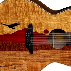 Luna Guitars VISTA EAGLE 12 A/E - Includes Case